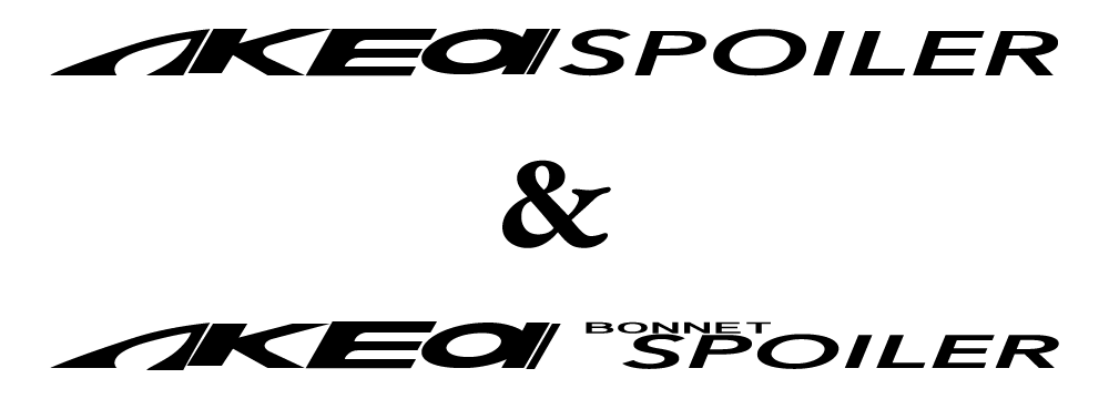 AKEa SPOILER & AKea BONNET SPOILER